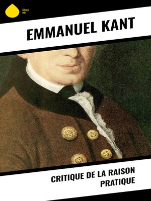 cover image of Critique de la raison pratique